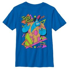 Genie must have granted your wish because you've just found the best Disney Aladdin T-Shirt in all of Agrabah! Explore a whole new world filled with magic carpets, powerful genies, and awesome styles for the whole family. This Disney Aladdin 90's Spring Break Genie Boys Tee features a 90s-inspired graphic of the Genie all dressed up in his vacation attire along with the words "Spring Break," next to him in the upper right corner. Fresh Prince Fashion, Disney Aladdin Genie, Piskel Art, Disney Boys, Boys Graphic Tee, Disney Aladdin, Graphic Tee Design, 90s Inspired, Boy Tees