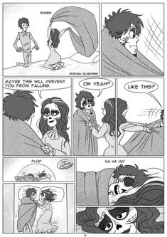 the comic strip shows two people talking to each other