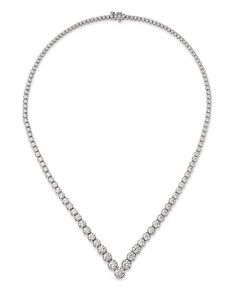 Hallmarked Diamond Necklace For Evening, Diamond White Baguette Cut Diamond Necklace For Formal Occasions, Formal Baguette Cut Diamond White Diamond Necklace, Formal Baguette Cut Diamond White Necklace, Classic Evening Necklace With Diamond Cut, Luxury Platinum Pear-shaped Necklace, Diamond White Diamond Necklace For Evening, Timeless Evening Diamond Necklace With 17 Jewels, Timeless Baguette Cut Diamond Necklace For Formal Occasions