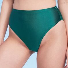 New With Tags, High Waisted Bikini Bottoms From Shade & Shore Soft, Stretchy Tricot Fabric Full Lining High Leg Pull-On Closure Recycled Polyester Green High Waist Swimwear For Sunbathing, Green High-waist Swimwear For Sunbathing, Green High-waist Tankini For Sunbathing, High Waist Green Tankini For Sunbathing, Green High-cut Leg Swimwear For Beach Season, Green High-cut Leg Swimwear For Vacation, High Waist Green Bottoms For Sunbathing, Green High-cut Leg Swimwear, Summer High-cut Leg Smoothing Swimwear