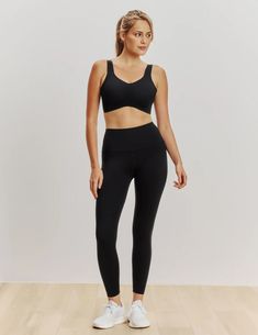 Focus on nothing but your next move. Designed with 3D fabric technology that defines and lifts your look. An extra wide, non-slip waistband stays exactly where it should. Bend, jump and squat—the fabric will effortlessly stretch with you and wick away moisture. | Knix HiTouch️ High Rise Legging in Black Workout Tracker Printable Free, Tracker Printable Free, Workout Tracker Printable, Teen Pants, Fitness Tracker Printable, Workout Tracker, 3d Fabric, Hip Kids, Wireless Bras