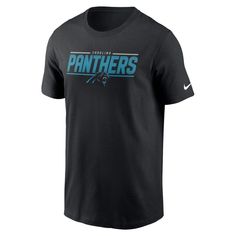 Add an everyday option to your collection of Carolina Panthers apparel with this Muscle T-shirt from Nike. It features noticeable Carolina Panthers graphics printed on comfortable fabric in a main team color. Short sleeve Brand: Nike Screen print graphics Officially licensed Imported Machine wash, tumble dry low Material: 100% Cotton Tagless Collar Crew neck Nike Black Fan Apparel T-shirt, Nike Crew Neck T-shirt With Letter Print, Nike T-shirt With Text Print And Crew Neck, Nike Crew Neck T-shirt For Fan Merchandise, Nike Letter Print Crew Neck T-shirt, Tri-blend Crew Neck Fan Apparel T-shirt, Nike Crew Neck T-shirt For Sports Events, Nike Fan Apparel T-shirt With Screen Print, Black Tri-blend T-shirt For Sports Events