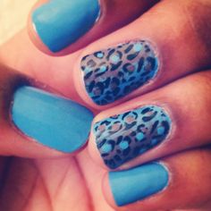 Nail polish freak. Turquoise Leopard Nails, Turquoise Cheetah Nails, Nail Polish, Nails, Beauty