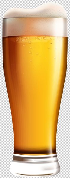 a glass of beer is shown on a white background