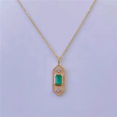 Art Deco Emerald Necklace, Vintage Style Emerald Pendant Necklace, Natural Green Emerald Pendant, Emerald Charm Necklace Gold, Emerald Gift Features: - Made to Order - Material: 925 Sterling Silver with 14K Gold Plated - Color: Yellow Gold - Stone: Natural Green Emerald - Ready to ship in 8 to 12 business days - Each order will be beautifully packaged for gift giving in a jewelry box. Thank you for your time on our store. Hope you like our designs. Find out more about us on: https://www.etsy.com/hk-en/shop/SusannaJewelryDesignReturn and Refund: We don't accept return and refund for solid gold orders and custom orders except for quality problems. For gold plated orders, 70% can be refunded if items are returned because of your personal reasons, 30% is kept for restocking fee. Art Deco Necklace Vintage, Vintage Emerald Necklace, Art Deco Gemstone Necklace For Anniversary, Art Deco Yellow Gold Pendant Necklace, Art Deco Sterling Silver Pendant Necklace, Art Deco Hallmarked Necklace As Gift, Art Deco Hallmarked Necklace For Gift, Art Deco Yellow Gold Jewelry For Jewelry Making, Art Deco Sterling Silver Necklace In Gold Color