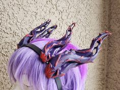 "They are large and majestic, statement cosplay fantacy forest dragon horns 3D printed lightweight. May be selected unpainted for your own project. The length is about 10\" for the larger set and about 6 inches for the smaller set. The sets are attached to a headband. Other paint options are welcomed please convo your ideas. Also awailable in plane colors white or Black for your own paint ideas. Processing time is 3-5 days however the closer it gets to Holidays the processing time is longer as w Purple Fantasy Costume For Halloween, Fantasy Cosplay Costume For Halloween And Conventions, Purple Fantasy Cosplay Costume, Handmade Costume Accessories For Cosplay Events, Handmade Costume Accessories For Cosplay, Purple Fantasy Costume Accessories For Cosplay, Fantasy Cosplay Costume For Halloween, Handmade Fantasy Costume Accessories For Fantasy Events, Handmade Fantasy Costume Accessories