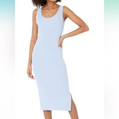 Nwt The Drop Women's Yasmin Sweater Midi Dress, Pale Blue Great All Seasons, Super Comfy And Flattering Material, Xxs Amazons The Drop Sleeveless Fitted Bodycon Loungewear Dress, Fitted Sleeveless Bodycon Dress For Loungewear, Summer Bodycon Loungewear Dress, Spring Bodycon Dress For Loungewear, Fitted Scoop Neck Loungewear Dress, Spring Sleeveless Bodycon Loungewear Dress, Fitted Solid Midi Dress For Loungewear, Casual Summer Bodycon Loungewear Dress, Casual Summer Bodycon Dress For Loungewear