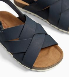 Image 5 of LEATHER SANDALS from Zara Doc Martens, Hunter Boots, Slip On Sandal, Birkenstock, Leather Sandals, Kids Fashion, Zara, Adidas