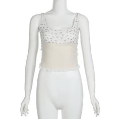 Please refer to our sizing chart for a guideline when choosing a size. 5 business days order processing time. 90% cotton 10% spandex. Lace Patchwork Tops For Summer, Sleeveless Summer Camisole With Contrast Lace, Summer Sleeveless Camisole With Contrast Lace, Sleeveless Camisole With Contrast Lace For Summer, Fitted Scoop Neck Top With Ruffles, Summer Lace Patchwork Tank Top With Spaghetti Straps, White Non-stretch Lace Trim Top, Spring Sleeveless Tank Top With Contrast Lace, White Contrast Lace Camisole For Summer