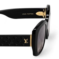 LOUIS VUITTON® - Lv Empreinte Square Sunglasses - Black Lv Empreinte, Cute Glasses Frames, Glam Office, Louis Vuitton Gifts, Black Sunglasses Square, Brand Sunglasses, My Shopping List, Louis Vuitton Empreinte, Cute Glasses