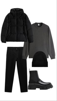 Men Winter Outfits Cold Weather, Men Essentials, Sweater Outfits Men, Korean Mens Fashion, Mens Smart Casual Outfits, Trendy Boy Outfits, Classy Outfits Men, Street Style Outfits Men, Street Fashion Men Streetwear