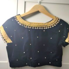 Readymade Blouse For Saree. Navy Blue Colour With Beautiful Crystal Hanging Work On It. Size -36 ,Can Be Extended Upto 40 Bundle Up For More Discounts Don't Forget To Check My Other Closet Items . Happy Shopping Saree Navy Blue, Blouse For Saree, Navy Blue Colour, Crystal Hanging, Velvet Blouse, Velvet Blouses, Readymade Blouse, Navy Blue Color, Blue Colour