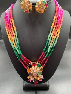 Multicolor Stones Pendant with matching multicolor Beads Chain Handmade jewelry One gram gold jewelry Silver plated jewelry Official Website globusfashions.com 🌸 S H O P . M O R E . S T Y L E S 🌸 https://www.etsy.com/shop/Globusfashions Necklaces - https://www.etsy.com/shop/Globusfashions?section_id=18712263 Bracelets - https://www.etsy.com/shop/Globusfashions?section_id=18969767 Pendant Sets - https://www.etsy.com/shop/Globusfashions?section_id=18707402 Tikka - https://www.etsy.com/shop/Globu Multicolor Beaded Chain Necklace For Wedding, Multicolor Beaded Necklace For Wedding, Festive Multicolor Multi-stone Bridal Necklace, Multicolor Gemstone Bead Necklaces For Festive Occasions, Festive Multicolor Gemstone Bead Necklaces, Handmade Multicolor Bridal Necklace With Round Beads, Multicolor Multi-stone Bridal Necklace For Festive Occasions, Wedding Multicolor Beaded Chain Beads, Multicolor Multi-stone Round Jewelry