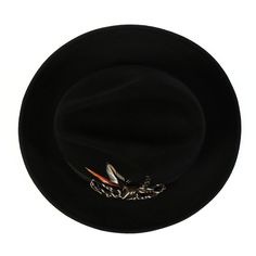 Discover the epitome of elegance with our Men's Black/ Beige Wool Fedora Hat from the Imperialis Collection. This stylish accessory is meticulously crafted from the finest wool, offering both comfort and durability. It features a sleek black design that is both versatile and timeless. The hat is adorned with a vibrant feather and a black band with Beige bow, providing a splash of color and sophistication that makes it stand out in any ensemble. Features: Pinch crown design Chic feather accent So