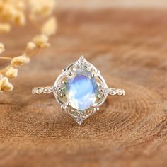 Natural moonstone ring for women, oval moonstone ring, ring for someone special, Genuine moonstone ring, ring for her, Genuine white rainbow moonstone ring, Statement ring, Gift for her. *Other Similar Jewelry Available Here* https://www.etsy.com/shop/AreebaJewelry Details:- Gemstone - Moonstone  Stone Color Available - Natural White Stone Setting - Prong Quality - AAA Grade Stone Size - 5 x 7 MM Rize Size - 5 US TO 9 US Available Type - 100% Natural  Shipping service - Free worldwide shipping s Luxury Moonstone Birthstone Ring For Anniversary, Raw Moonstone Ring, Ethereal Opal Gemstone Jewelry, Celestial Style Moonstone Promise Ring, Ethereal Oval Moonstone Ring, Ethereal Opal Gemstone Ring For Gift, Ethereal Opal Ring As Gift, Mystical Oval Cabochon Jewelry, Ethereal Oval Moonstone Jewelry