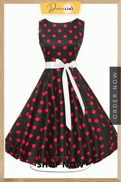 Vintage Polka Dot Belted Dress Black Graduation Party, Black Graduation, Belted Dress, Graduation Party, Women's Fashion Dresses, Homecoming, Polka Dot, Polka Dots, Fashion Dresses