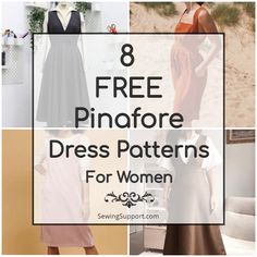 the 8 free pinafore dress patterns for women