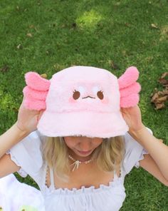 Kawaii Things To Buy, Kawaii Hats, Kawaii Gadgets, Cow Bucket Hat, Cute Bucket Hats, Core Clothes, Kawaii Party, Sanrio Clothes, Kawaii Hat