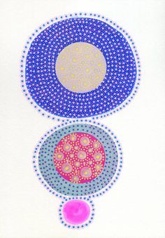 an image of three circles with dots on them