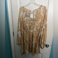 Women’s Dress Size L From H&M. Nwt. Long Sleeves, V Neck. Very Light Fabric, Loose Fitting. Hits Me Above My Knees (I’m 5’6” For Reference). You Could Wear Leggings With It. Very Cute For Fall Spring Or Summer. H&m Yellow Beach Dress, H&m Long Sleeve Summer Dresses, H&m Beige Mini Dress For Spring, Flowy H&m Dress For Vacation, H&m V-neck Summer Mini Dress, H&m Mini Length Vacation Dresses, H&m V-neck Mini Dress For Vacation, H&m Beige Mini Dress For Summer, H&m Mini Length Dress For Vacation