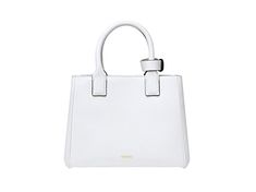 Known for luxury and attention to detail, Versace has created a classic leather tote bag that is perfection.  Highlighted by a chunky gold chain detailed and signature Medusa plaque on the front this Versace La Medusa Satchel Tote will turn heads for years to come. Skillfully crafted in Italy of white grained leather this tote bag also boasts double leather handles and a removeable leather shoulder strap. Featuring an open top, lined interior with zipper pocket and metal hardware this will be a Chic Rectangular Bag For Everyday Luxury, Square Bags With Gold-tone Hardware For Everyday Luxury, Chic Bags With Double Handle For Everyday Luxury, Luxury White Square Satchel, Classic Square Shoulder Bag With Branded Hardware, Timeless Shoulder Bag With Branded Hardware For Daily Use, Everyday Luxury Square Shoulder Bag With Detachable Handle, Timeless Shoulder Bag For Daily Use With Branded Hardware, Luxe Top Handle Bag With Detachable Handle