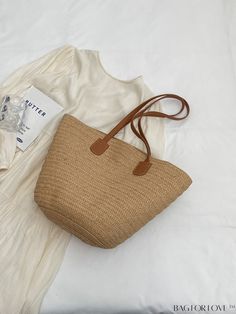 BagForLove - Vacation-Style Woven Straw Bag - Spacious and Chic Casual Large Summer Bag, Casual Large Shoulder Bag For Travel, Casual Handheld Travel Bags, Casual Large Beige Bags, Casual Large Size Summer Bags, Casual Large Satchel Bag, Large Casual Bucket Bag, Summer Hobo Bag With Double Handle And Large Capacity, Large Summer Travel Shoulder Bag