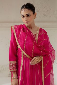 Pink kalidar cut kurta with floral embroidery on the yoke and sleeves. Paired with a chanderi dogri salwar and embroidered organza dupatta. - Aza Fashions Semi-stitched Kurta With Dupatta For Reception, Reception Straight Kurta Salwar Kameez With Dupatta, Traditional Wear Straight Kurta With Dupatta For Reception, Traditional Wear With Dupatta For Reception, Straight Kurta, Festive Chanderi Salwar Kameez For Reception, Festive Kurta With Sheer Dupatta For Reception, Festive Kurta With Dupatta For Reception, Transitional Semi-stitched Cotton Silk Salwar Kameez, Semi-stitched Chanderi Kurta For Reception