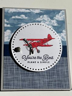 there is a sticker that says you're the best plane and simple