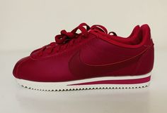 Brand: Nike Size: Women’s US 7.5 Color: Wild Cherry/Noble Red Condition: Brand new without box Description: Nike Classic Cortez Leather Women’s Sneakers Terms & Condition: All sales are final Shipping: Free with tracking number within United States. International Standard Shipping $40. Nike Cortez Red, Nike Cortez Women, Nike Cortez Shoes, White Mage, Cortez Shoes, Red Nike Shoes, Nike Classic Cortez Leather, Maroon Shoes, Nike Classic Cortez