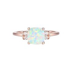 Whether you're celebrating a special occasion, marking a milestone, or simply treating yourself to a timeless and meaningful piece of jewelry, this 14k Rose Gold Over Silver Lab-Created Opal, Lab-Created White Sapphire Solitaire Ring is the perfect choice. Click on this JEWELRY & WATCHES GUIDE to learn about fit, styles, materials and more! Whether you're celebrating a special occasion, marking a milestone, or simply treating yourself to a timeless and meaningful piece of jewelry, this 14k Rose Adjustable Rose Gold Ring For May Birthstone, Classic Adjustable Opal Ring For Anniversary, Classic Rose Gold Opal Ring For Anniversary, Rose Gold Opal Birthstone Ring For Gift, Rose Gold Opal Birthstone Ring As Gift, Elegant Adjustable Rose Gold Opal Ring, Elegant Adjustable Birthstone Ring For Mother's Day, Adjustable Fine Jewelry Opal Ring For Anniversary, Elegant Adjustable Opal Ring For Anniversary