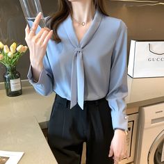 Shipping: Worldwide Express Shipping AvailableDelivery time: 🚚7-15Days Fast ShippingReturns: Fast refund,💯100% Money Back Guarantee.SPECIFICATIONSBrand Name: BONJEANStyle: Office LadyElasticity: Non StrechOrigin: Mainland ChinaCN: GuangdongSeason: Spring/SummerFabric Type: ChiffonMaterial: AcetateMaterial: PolyesterPattern Type: SolidFit Type: Regulai FitAge: MIDDLE AGEThickness: MidweightClothing Length: RegularDecoration: BOWShirts Type: Casual ShirtsDress Patterns: PulloverFabric content: 5 Long Sleeve Chiffon Shirt, Ladies Chiffon Shirts, Office Blouse, Chiffon Shirt Blouse, Women Chiffon Blouse, Lantern Sleeved Blouses, Womens Clothing Patterns, Casual Party Dresses, Blouse Tops