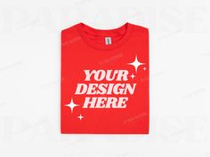 T Shirt Mockup, Red T Shirt, Tshirt Mockup, Editing Software, Red Tshirt, Shirt Mockup, Mock Up, Real Photos, High Res