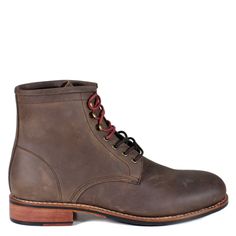 The CLAY TIMER by Diba True for Men has brought you another classic boot that you'll be reaching for again and again. It's lace up design adds refinement while it's full grain leather material and 1-inch heel with rubber outsole adds a rugged finish to any look. Measurements: 1-inch Rubber Outsole, 5-inch Shaft Height Genuine Full Grain Leather Upper Lace Up Entry Classic Lace-up Desert Boots With Vibram Sole, Lace-up Boots In Oiled Leather With Reinforced Heel, Rugged High-top Lace-up Boots With Goodyear Welt, Classic Waterproof Lace-up Boots With Leather Sole, Brown Lace-up Boots With Reinforced Heel And Plain Toe, Lace-up Derby Boots With Leather Footbed, Classic Lace-up Waterproof Boots With Leather Sole, Lace-up Boots With Rubber Sole For Derby, Derby Lace-up Boots With Rubber Sole