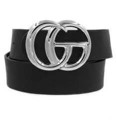 A simple twist on a classic Gucci style belt for women. Same look and feel, but without the hefty price tag. They feature a gorgeous faux leather strap and a fashion buckle! Model Info: Models are 5'7", Size 2 Sizing: 24-32 Belt Length Measures: 43" Belt Width Measures: 1" Gg Belt, Gucci Style, Luxury Belts, Belt For Women, Gucci Fashion, Fashion Belts, Brown Leopard, Metal Ring, Womens Clothing Stores