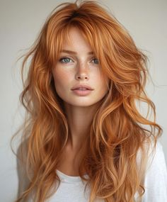 Trendy Wavy Shoulder-Length Cut in Fall Hair Colors Dark Copper Light Copper Hair, Roux Auburn, Dark Strawberry Blonde Hair, Fall Hair Colors Dark, Hair Colors Dark, Dark Copper Hair Color, Cowboy Copper Hair, Copper Hair Dark, Dark Strawberry Blonde