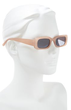 Slim rectangular frames add a retro-inspired aesthetic to full-coverage sunnies that will complement your trendsetting looks. 100% UV protection Plastic Imported Not available for sale and shipment to Germany Rectangular Plastic Sunglasses For Spring, Spring Rectangular Plastic Sunglasses, Retro Rectangular Sunglasses For Summer, Adjustable Rectangular Sunglasses With Gradient Lenses, Retro Rectangular Sunglasses With Uva Protection, Rectangular Sunglasses With Mirrored Lenses, Rectangular Plastic Sunglasses With Tinted Lenses, Trendy Rectangular Sunglasses With Tinted Lenses, Trendy Rectangular Sunglasses With Mirrored Lenses