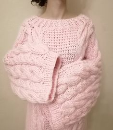 Pink Knitted Sweater Chunky Knit Sweater Oversized Knit Sweater Cable Knit Sweater Bomber Knit Sweater Cozy Knit Sweater Wool Sweater Our products are created according to customer's exact sizes. Every clothing is knitted with love.  With personalization you can tell us your exact sizes. Handmade Materials: Wool, Acrylic 30 degree Wash/ Hand Wash See more hand knitted products of our shop https://www.etsy.com/shop/TINAFASHIONSHOP Pink Knitted Sweater, Knit Sweater Oversized, Pink Oversized Sweater, Soft Knit Cardigan, Oversized Knit Sweater, Sweater Chunky, Pink Knit Sweater, Oversized Knit Cardigan, Cozy Knit Sweater