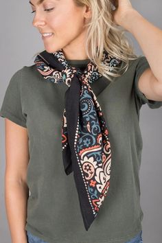 Extra-extra-large woven cotton bandana in a modern paisley print. Whether tied around your neck, the handle of your tote, or in your hair, these oversized bandanas add a fun finish to any look. With multiple ways to style, they are versatile and essential for accessorizing year-round. Material: 100% Cotton Size: 36'' x 36'' Made In India Modern Paisley, Cotton Bandanas, Trendy Accessories, Woven Cotton, Bandanas, Paisley Print, Cotton Weaving, Paisley, India