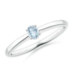 Mounted on the sleek 14k white gold shank is an oval aquamarine in a four-prong setting. The pastel blue gem looks exceedingly gorgeous and appealing. This classic aquamarine ring is simple yet elegant. Aquamarine Ring, Blue Gems, Aquamarine Rings, Classic Ring, Pastel Blue, Promise Ring, Promise Rings, Prong Setting, Aquamarine