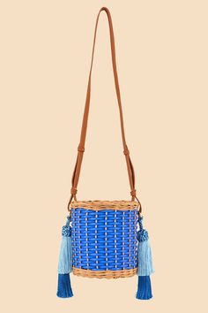 Blue Waiwai Bag – FARM Rio Luxury Blue Bucket Bag With Double Handle, Luxury Straw Bag With Handle Drop For Travel, Luxury Blue Shoulder Bag, Luxury Blue Top Handle Bag, Luxury Blue Bag For Everyday Use, Luxury Blue Tote Bag, Luxury Blue Shoulder Bag For Shopping, Luxury Blue Crossbody Shoulder Bag, Luxury Blue Bucket Bag For Daily Use