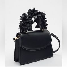 Zara Has Done It Again, Designer Fare At Such Reasonable Prices. This One Is A Rare Find. Originally Priced At $89.99 I Am Selling For A Low Price Of $49. Lowest Selling Price On Internet. Selling Elsewhere On Poshmark For $69. It’s So Cute, And Such An Adorable Little Handbag. Get It Now. Happy Poshing Black Satchel Bag For Spring, Trendy Black Satchel For Spring, Spring Party Top Handle Satchel, Trendy Black Zara Shoulder Bag, Black Shoulder Bag With Top Carry Handle For Spring, Zara Evening Bag With Top Handle, Spring Black Shoulder Bag With Double Handle, Zara Evening Top Handle Shoulder Bag, Zara Evening Shoulder Bag With Top Handle