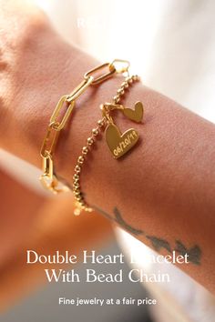 Double Heart Bracelet With Bead Chain | Rellery!


Women's bracelets 2020, Women's gold bracelets, Trendy gold bracelet, Gold bracelet for women, Casual Jewelry, Women's jewelry, Fashion Accessories, Wedding Bracelet, Sophisticated Style, Aesthetic gold jewelry! 
#bracelet #jewelry #jewelryfashion #rellery #womensjewelry #goldbracelet Everyday Yellow Gold Heart Charm Bracelet, Valentine's Day Heart Charm Bracelet For Promise, Valentine's Day Promise Heart Charm Bracelet, Heart Charm Bracelets With Heart Pendant, Heart Pendant Bracelet With Charm, Everyday Gold Double Heart Bracelet, Everyday Heart Pendant Bracelet With Charm, Heart-shaped Bracelet With Heart Charm For Promise, Gold Charm Bracelet With Heart Charm For Mother's Day