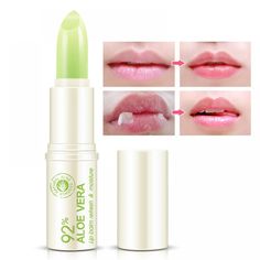 Makeup Bibir, Aloe Vera Lip Balm, Aloe Lips, Lips Care, Coconut Lip Balm, Makeup At Home, Spf Lip Balm, Lip Care Routine, Soften Lips