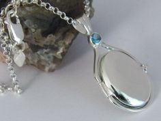 "Handcrafted Locket Pendant, made of Solid pure .925 Sterling Silver.The Pendant is encrusted with one gentle 0.29 ct Natural Swiss Blue Topaz Gemstone.High Quality Hand polished without scratches as cheap jewelry.The Swiss Blue Topaz Stone are stunning,and the Solid .925 Sterling Silver. Real pictures without Photoshop. Would be great gift for your little girl . Great for younger and teenage fans. Locket opens to contain your favorite picture. The Pendant comes With Chain. Pendant Details: Weig H20 Lockets, H2o Just Add Water Mermaids, H2o Just Add Water, Wishlist 2024, Mermaid Aesthetic, Blue Topaz Stone, Favorite Picture, Coconut Girl, Topaz Stone