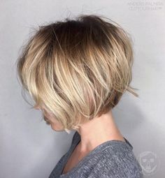 Tousled Bob With Grown Out Roots Long Bob Blonde, Κούρεμα Bob, Bob Haircut For Fine Hair, Bob Haircuts For Women, Short Bob Haircuts, Short Blonde, Haircuts For Fine Hair