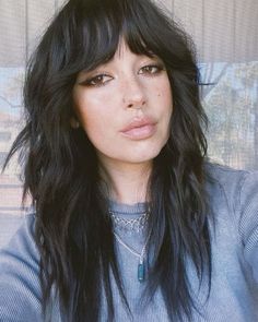 Messy Shag Hairstyles, Shag Hairstyles Medium, Shaggy Haircuts, Haircut With Bangs, Wedding Hair Clips