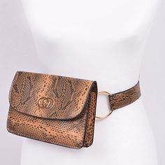 Super Stylish - Belt Bag/ Fanny Pack - Adjustable Belt (Fits Up To A 32” Waist) - Unisex - Striking Color Pattern W/ Gold Accents - Stylish Gold Rings Where The Belt Is Attached - Material Is Sturdy Pu - Interior Is Plain Black, No Pockets - Closure Is A Twist Clip On The Front - New In Manufacturers Packaging Brown Rectangular Belt Bag For On-the-go, Versatile Brown Belt Bag For On-the-go, Casual Brown Pouch Belt Bag, Casual Brown Belt Bag With Belt Loops, Versatile Brown Belt Bag For Mobile Phone, Chic Brown Belt Bag With Belt Loops, Chic Brown Belt Bag With Removable Pouch, Casual Brown Shoulder Bag With Belt Loops, Trendy Brown Pouch Belt Bag