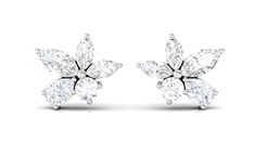 Product Details Shine like a star with our Diamond Cluster Earrings. Marquise, Round, and Pear Cut Diamonds twinkling together for a radiant and dazzling look. Product Information SKU SHP-EARRINGS062210019 Weight 1.30 gm (Approximate) DIAMOND INFORMATION No.of Stones 10 Pieces Total Weight 0.72 Carat (Approximate) Dimension(approx) Marquise-1.50X3.00 mm-4 PcsMarquise-2X4 mm-2 PcsPear-2X3 mm-2 PcsRound-2X2 mm-2 Pcs Color HI Cut Brilliant Shape Marquise, Pear, Round Setting Type Prong-Setting Qual White Diamond Cluster Earrings For Formal Events, White Diamond Cluster Earrings For Formal Occasions, White Cluster Diamond Earrings For Formal Occasions, White Diamond Cluster Earrings Marquise Shaped, White Diamond Marquise Earrings, Formal White Flower-shaped Diamond Earrings, White Marquise Bridal Earrings In Fine Jewelry Style, White Marquise Bridal Earrings Fine Jewelry, White Diamond Flower-shaped Earrings For Anniversary