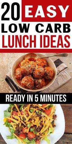 20 easy low carb lunch ideas that are ready in 5 minutes to make ahead