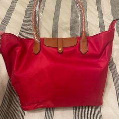 Hanna Grace Red Large Bag. Brown Accents. Zipper Pocket On Outside. Inside Includes 1 Zipper And 2 Pockets. New. Vera Bradley Duffel Bag, Black Bifold Wallet, Louis Vuitton Clutch, Gucci Crossbody Bag, Fossil Wallet, Used Louis Vuitton, Gucci Crossbody, Zip Purse, Louis Vuitton Wallet